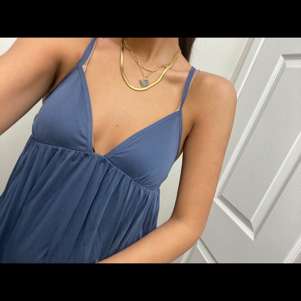 Stone wash racerback top